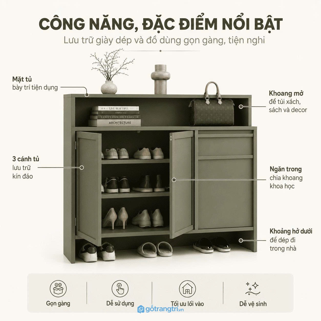 Chất liệu bền đẹp và dễ vệ sinh Chất liệu bền đẹp và dễ vệ sinh