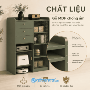 Chất liệu gỗ công nghiệp bền đẹp, chống ẩm