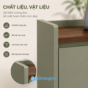 Chất liệu MDF chống ẩm bền đẹp lâu dài