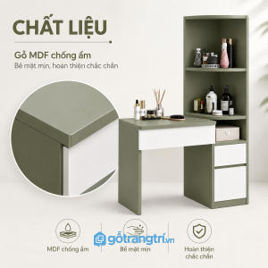 Chất liệu MDF chống ẩm bền đẹp theo thời gian