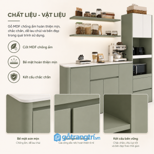 Chất liệu MDF lõi xanh chống ẩm bền đẹp