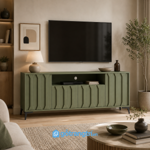Chi tiết thiết kế Kệ Tivi Màu Xanh Olive Hiện Đại GHS-3002