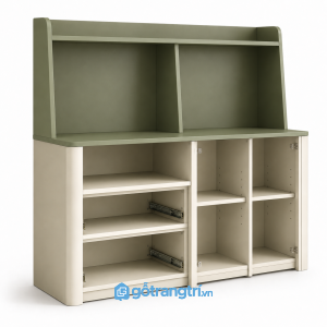Chi tiết thiết kế Tủ Buffet Màu Xanh Olive Phong Cách Hiện Đại GHS-5014