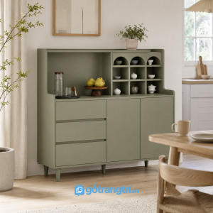 Chi tiết thiết kế Tủ Lưu Trữ Đa Năng Màu Xanh Olive GHS-5023