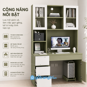 Công năng lưu trữ rộng cho học tập và làm việc