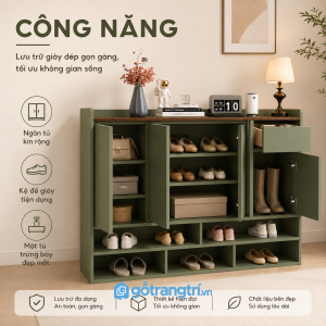 Công năng lưu trữ thông minh, tối ưu diện tích