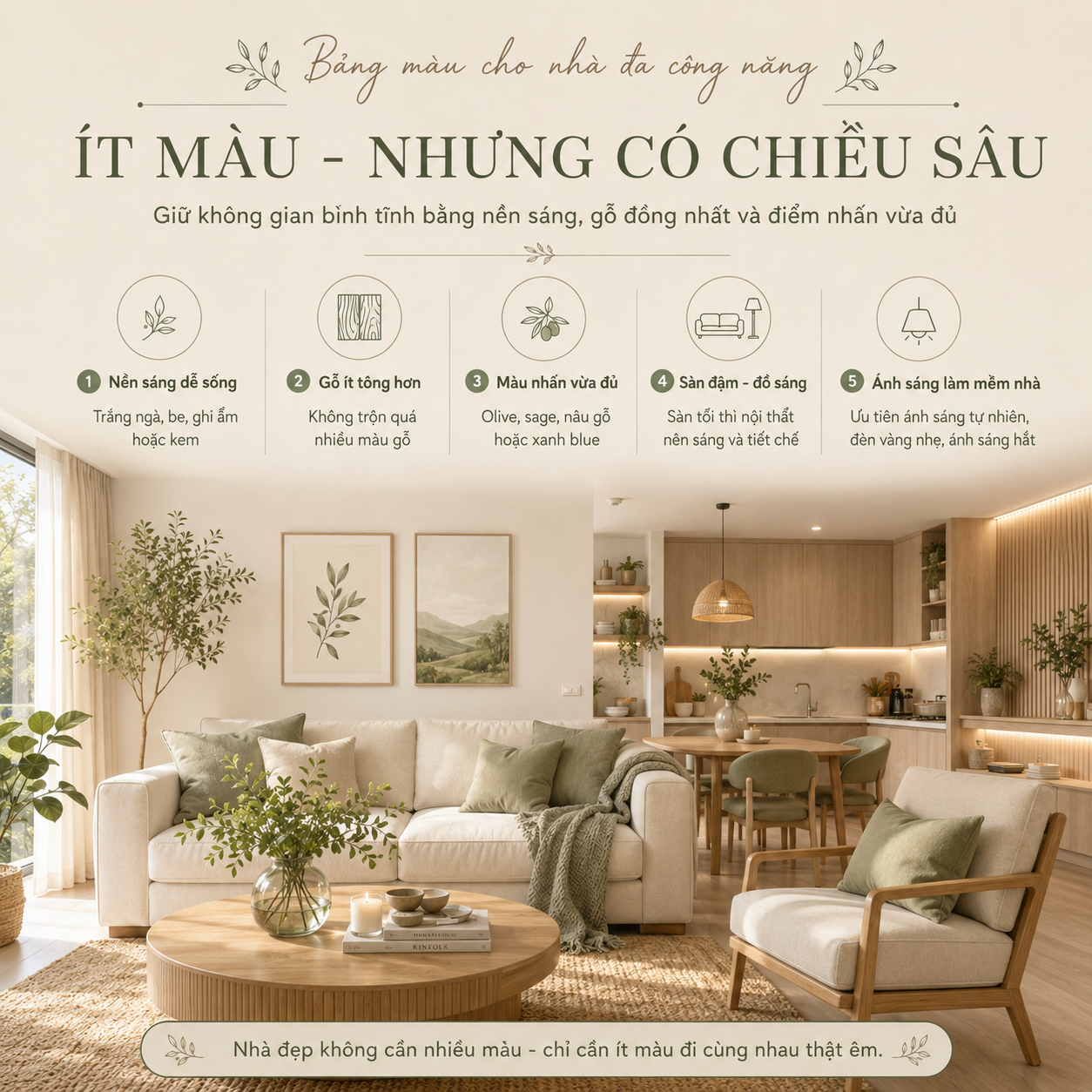 Nhà đẹp đa công năng: bố trí nội thất sao cho gọn, đẹp và dễ sống?