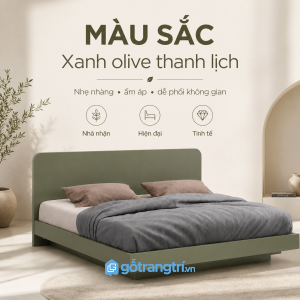 Dễ dàng kết hợp với nhiều món nội thất phòng ngủ