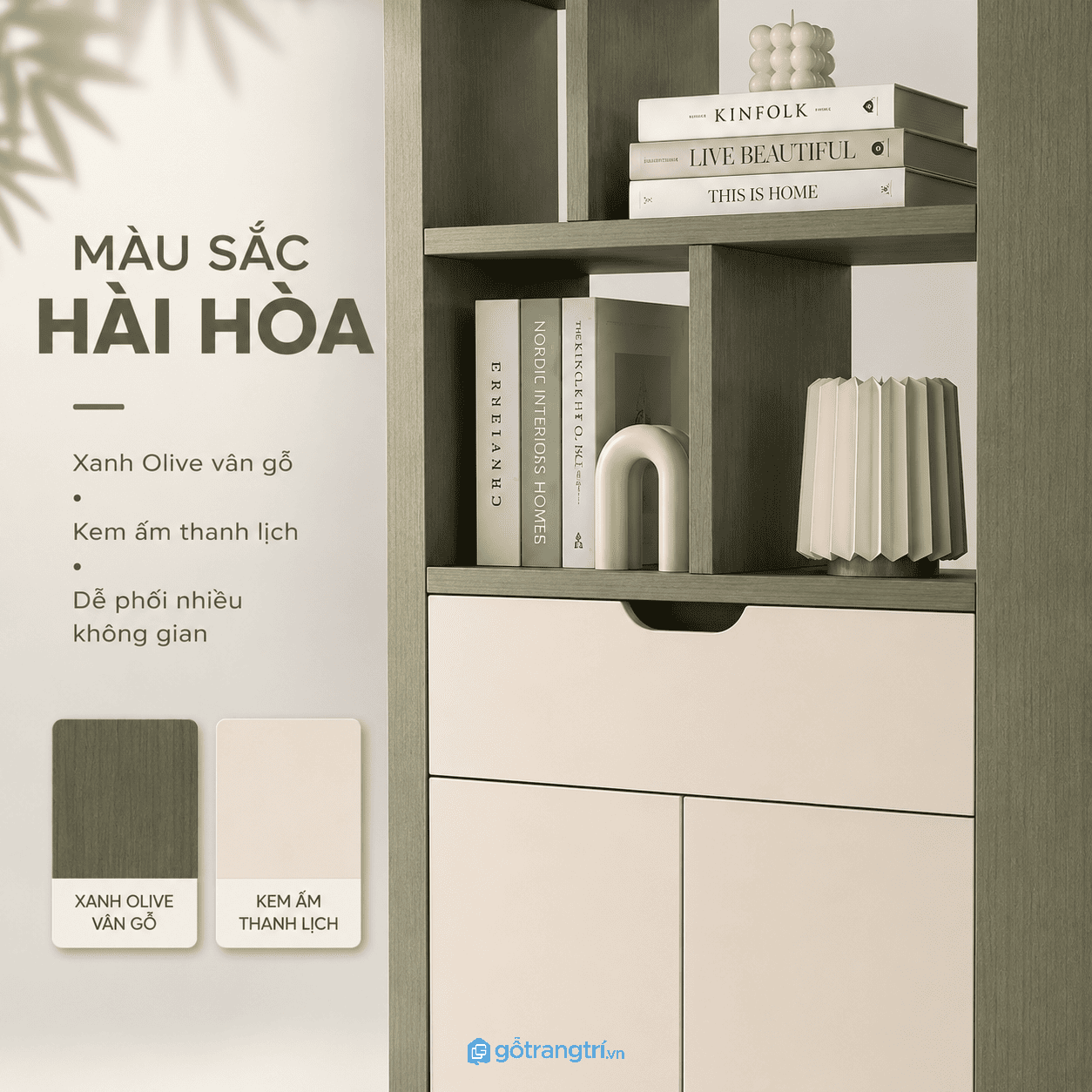 Dễ kết hợp với nhiều không gian nội thất