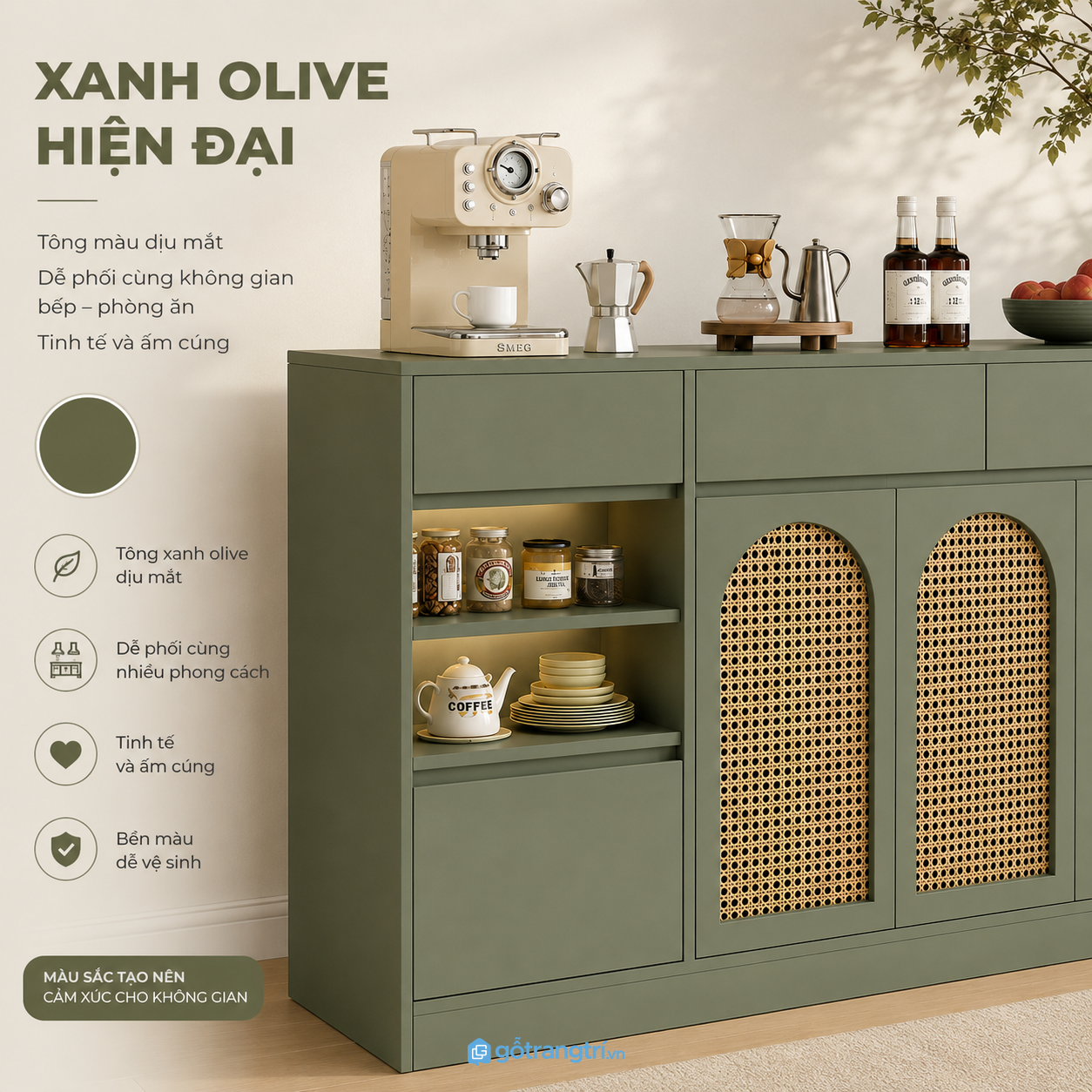 Dễ kết hợp với nhiều phong cách nội thất Dễ kết hợp với nhiều phong cách nội thất