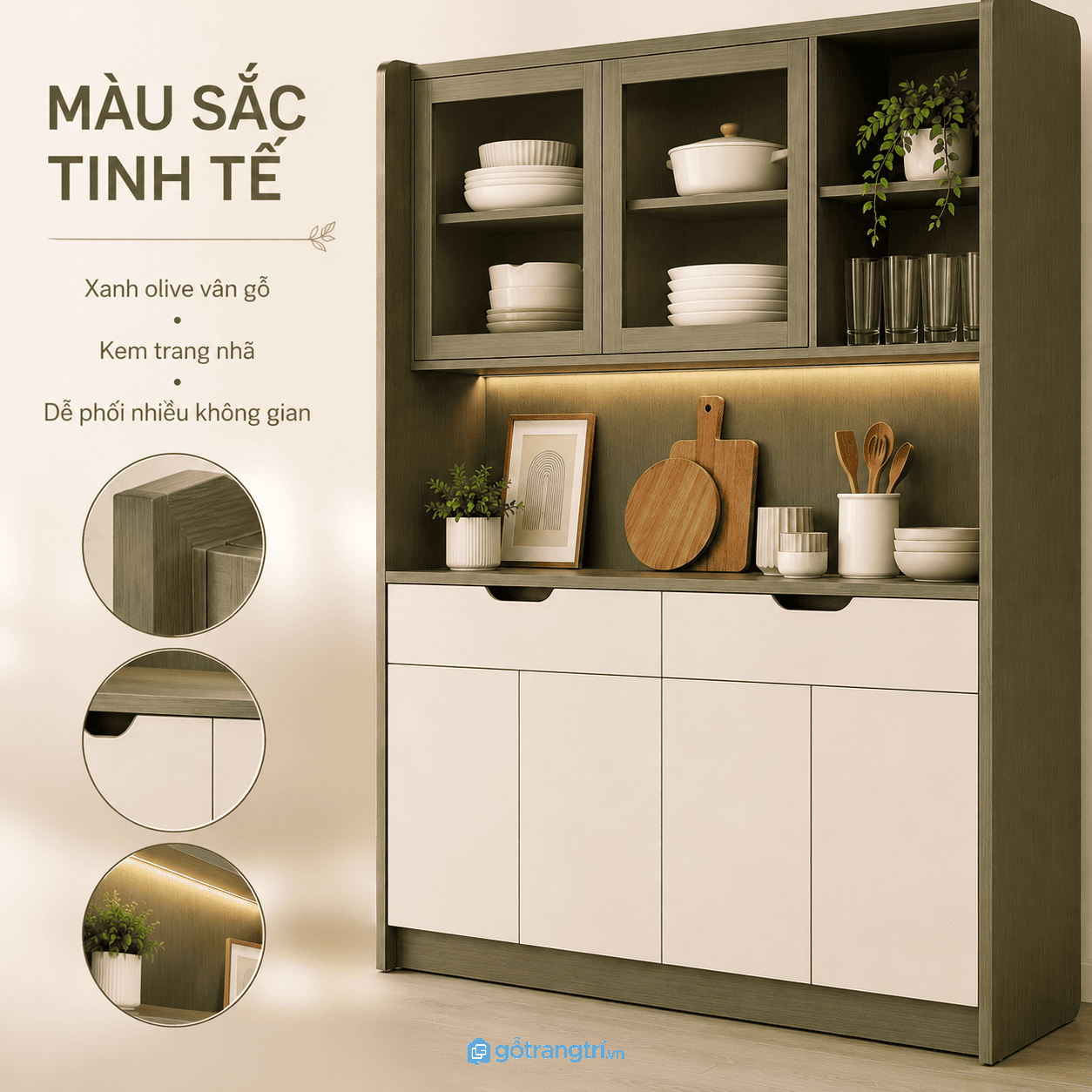 Dễ kết hợp với nhiều phong cách nội thất