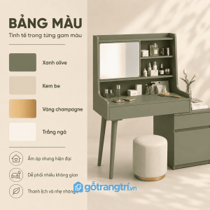 Dễ phối cùng nhiều không gian nội thất
