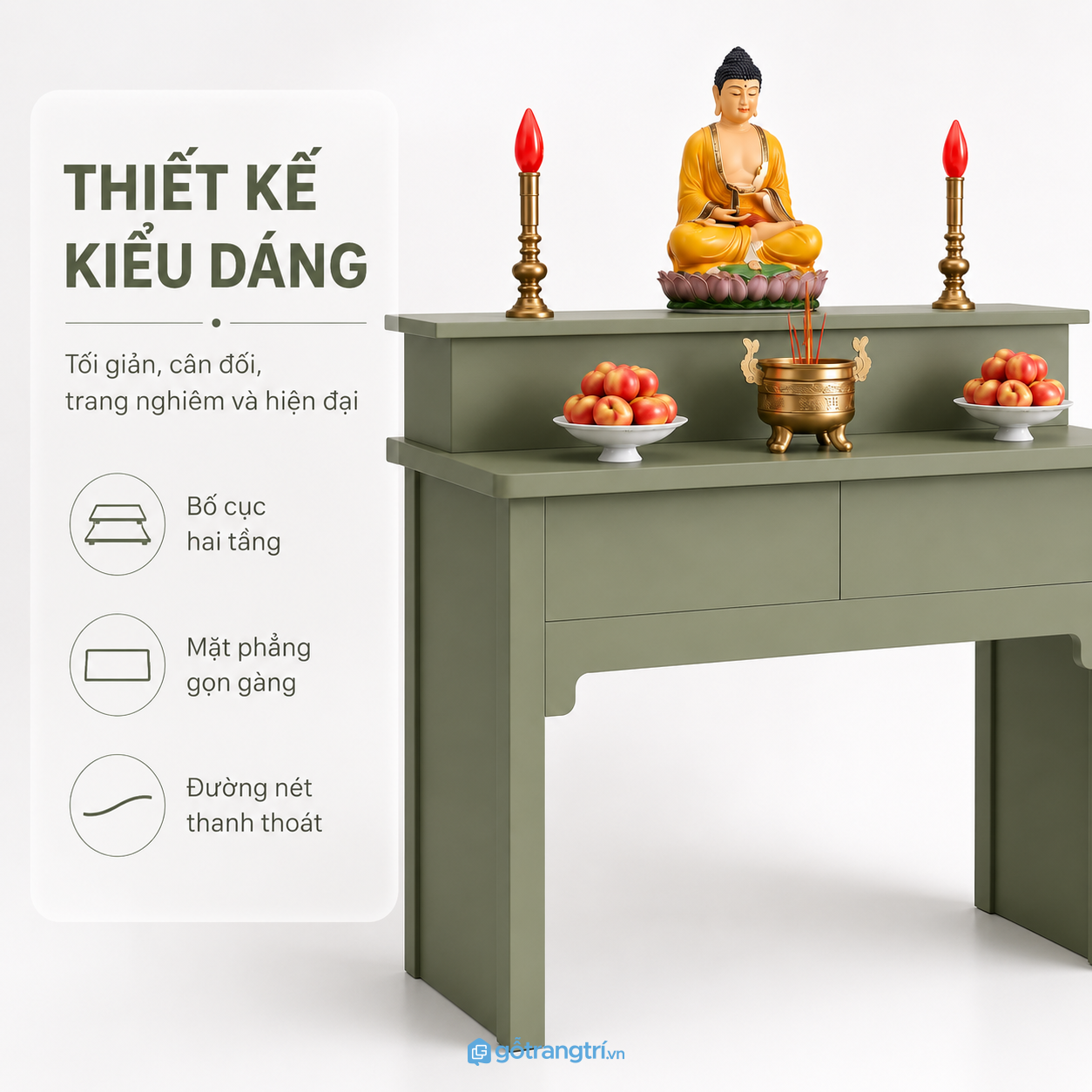 Dễ phối hợp với nhiều không gian nội thất