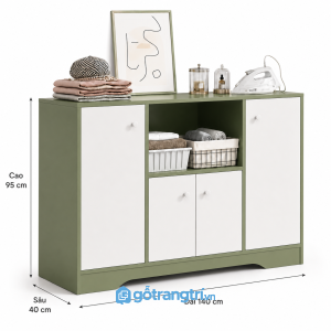 Tủ để đồ phòng giặt nhiều ngăn, gọn đẹp cho nhà ở