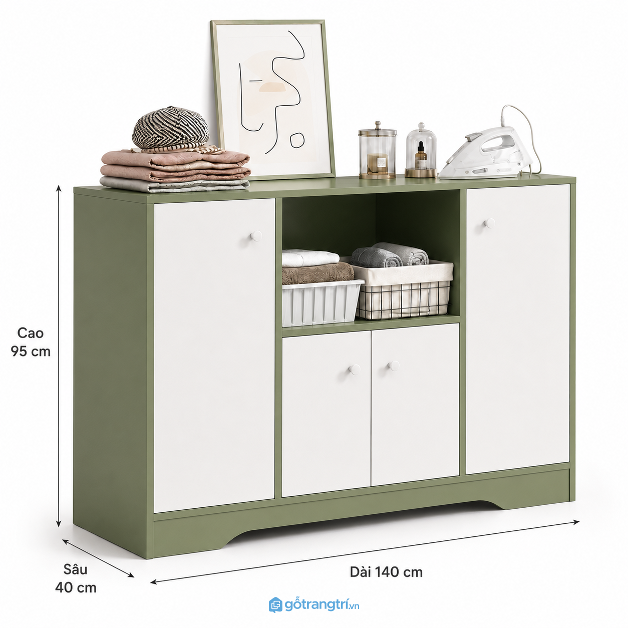 Tủ Để Đồ Phòng Giặt Hiện Đại GHS-5006