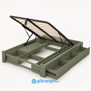 Giường ngủ nâng hạ có ngăn kéo lưu trữ GHS-9021 - hình ảnh thực tế 1