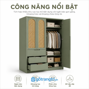 Hệ lưu trữ đa dạng giúp sắp xếp đồ dùng khoa học