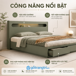 Hộc kéo lưu trữ giúp tối ưu diện tích