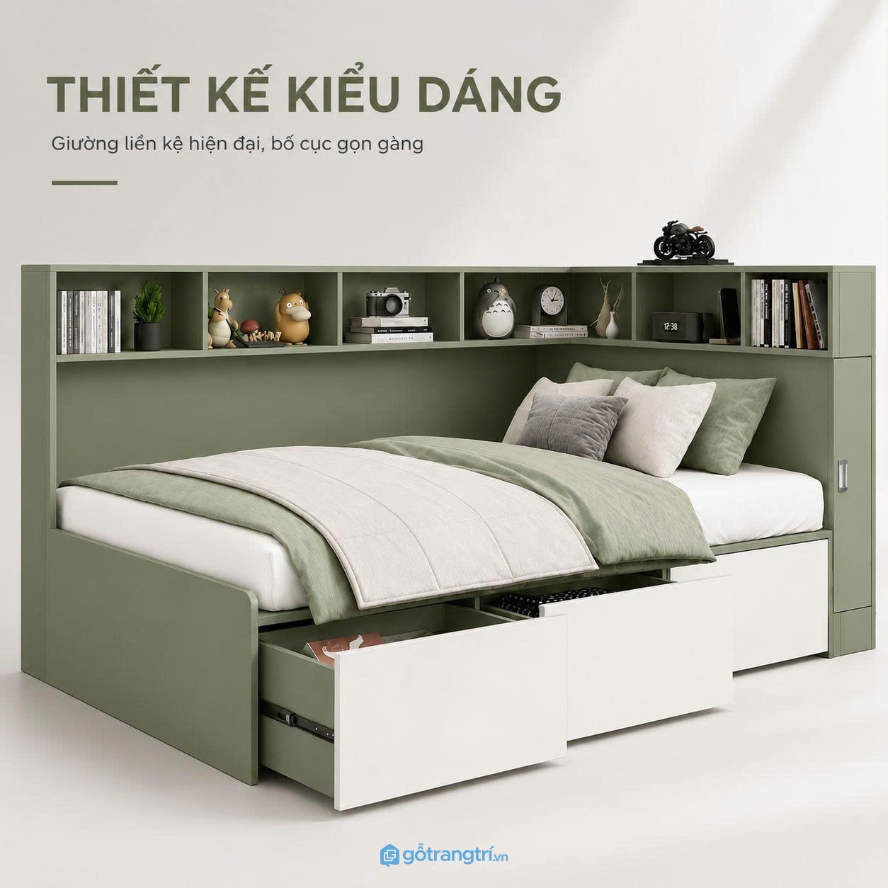 Thiết kế hiện đại kết hợp nhiều công năng trong cùng sản phẩm