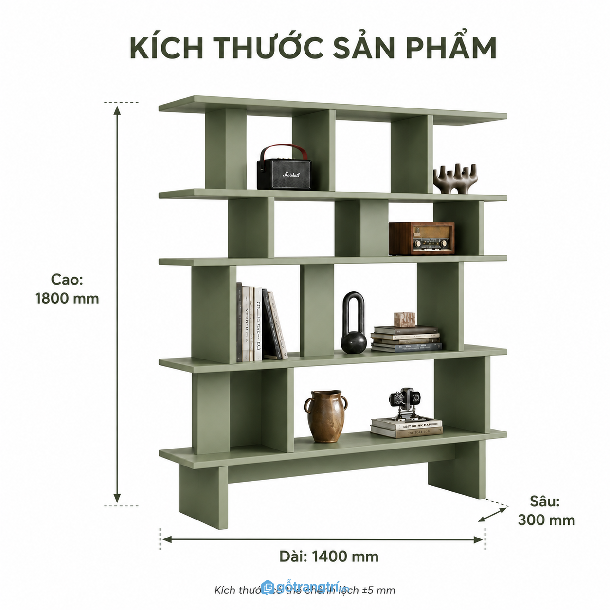 Kệ sách mở màu xanh olive hiện đại cho lưu trữ và trưng bày decor Kệ sách mở màu xanh olive hiện đại cho lưu trữ và trưng bày decor