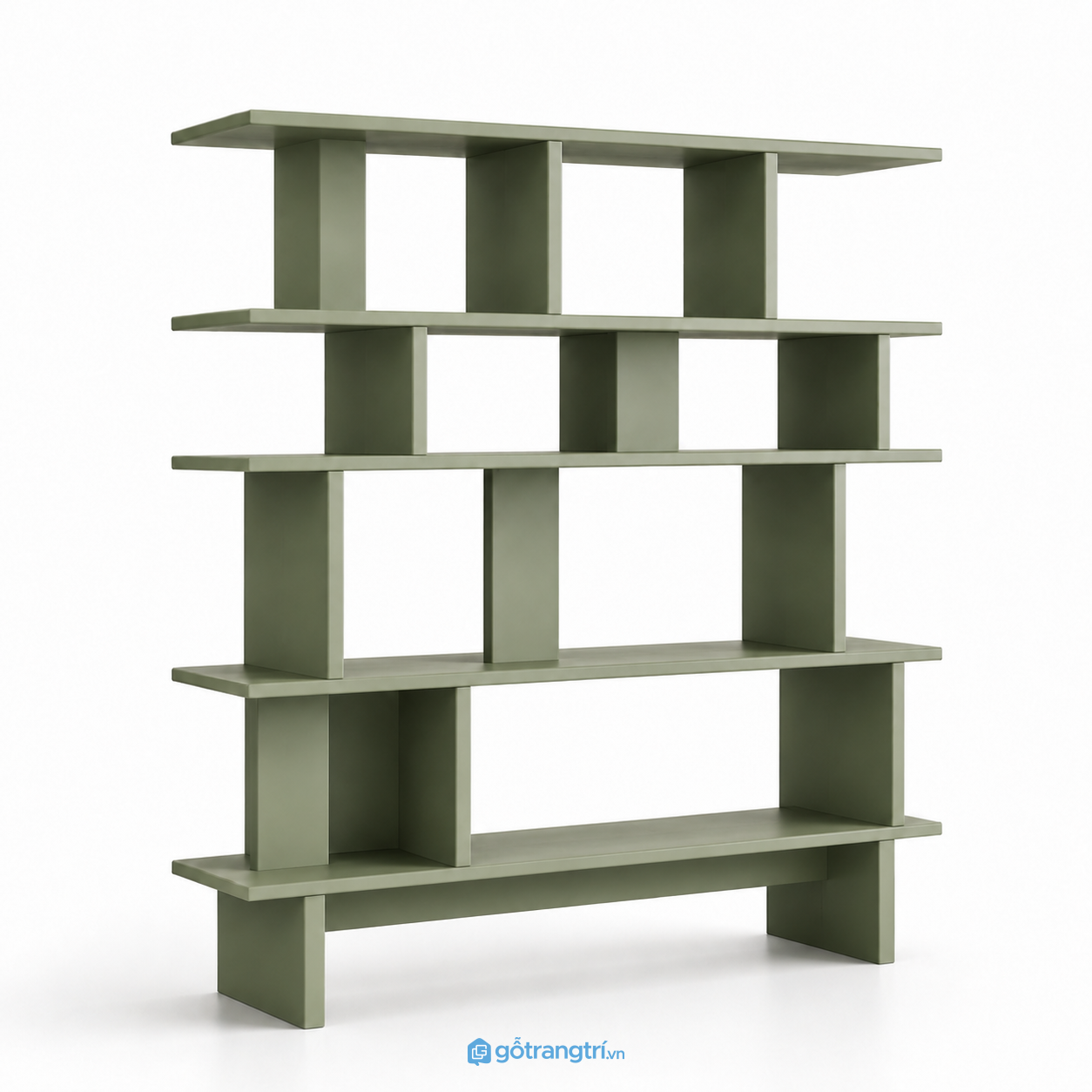 Kệ sách mở màu xanh olive hiện đại nhiều tầng GHS-2003 - hình ảnh thực tế 1 Kệ sách mở màu xanh olive hiện đại nhiều tầng GHS-2003 - hình ảnh thực tế 1