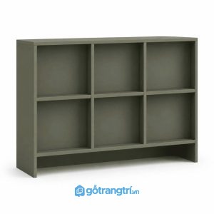 Kệ sách thấp màu xanh olive hiện đại nhiều ngăn GHS-2006 - hình ảnh thực tế 1