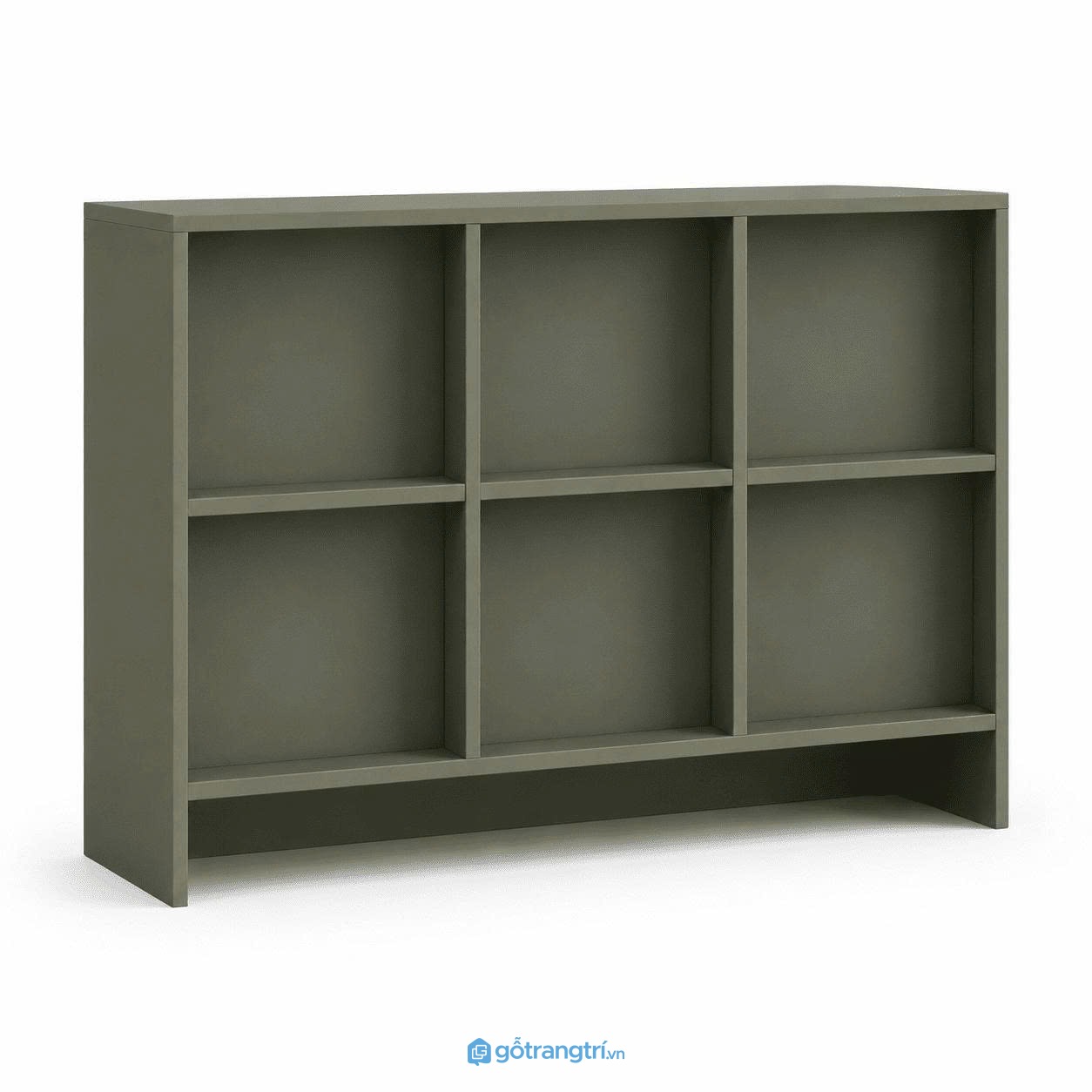 Kệ sách thấp màu xanh olive hiện đại nhiều ngăn GHS-2006 - hình ảnh thực tế 1 Kệ sách thấp màu xanh olive hiện đại nhiều ngăn GHS-2006 - hình ảnh thực tế 1