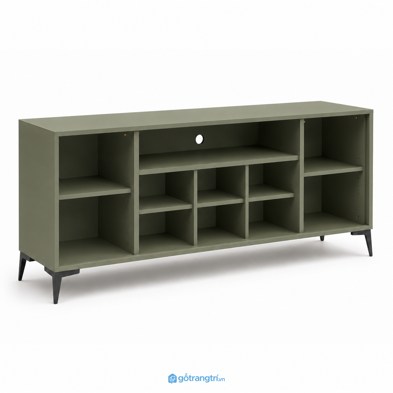 Kệ Tivi Màu Xanh Olive Hiện Đại GHS-3002 - hình ảnh thực tế 1