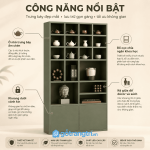 Kết hợp lưu trữ và trang trí trong cùng một sản phẩm