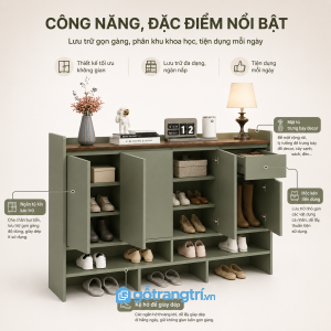 Không gian lưu trữ giày dép khoa học