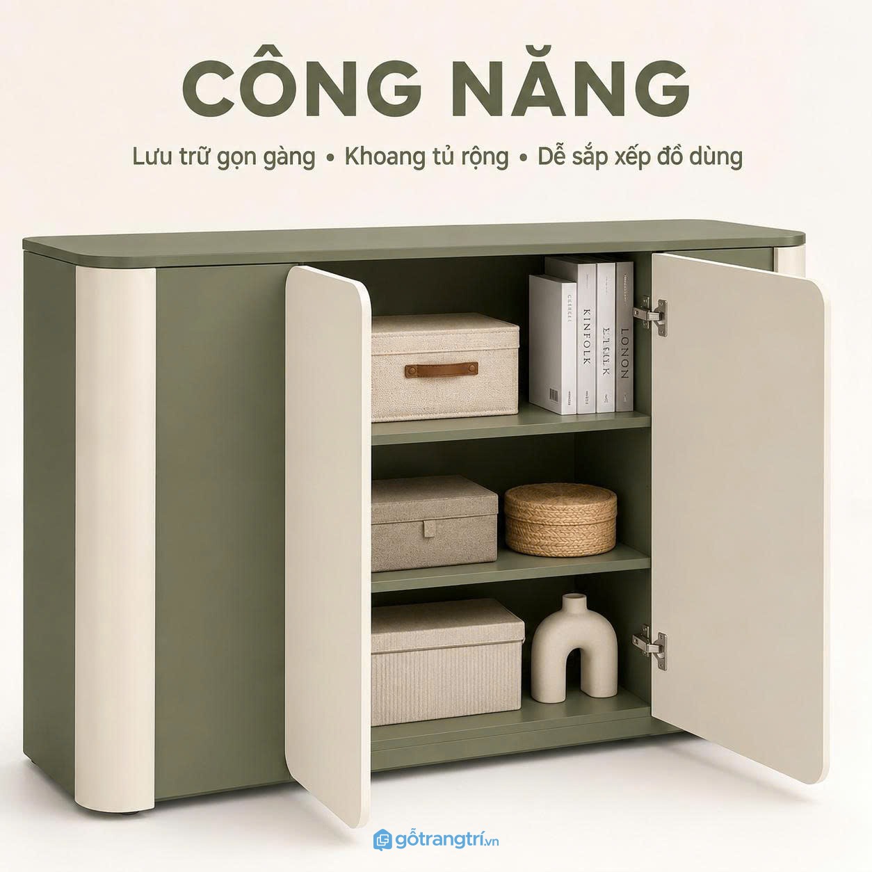 Không gian lưu trữ gọn gàng cho nhiều nhu cầu