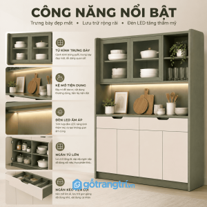 Không gian lưu trữ khoa học cho căn bếp