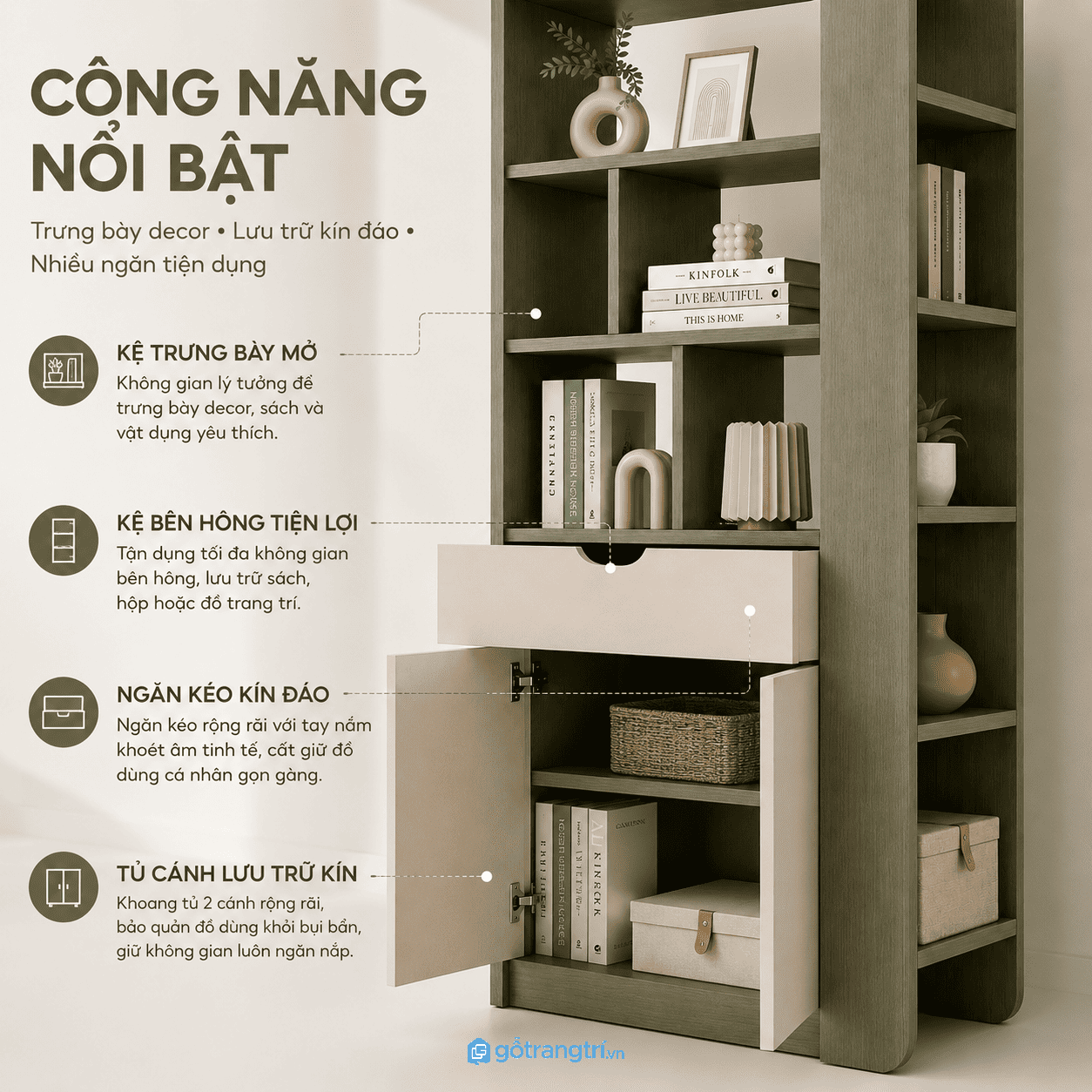 Không gian lưu trữ khoa học và tiện dụng