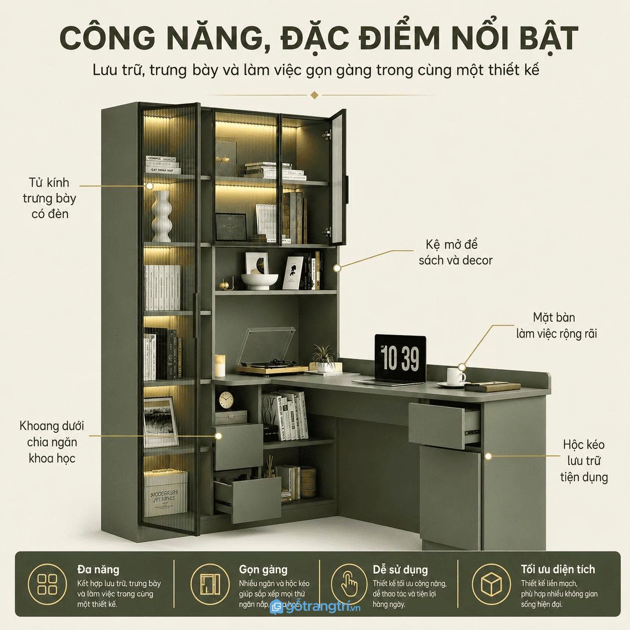 Không gian lưu trữ khoa học và tiện lợi
