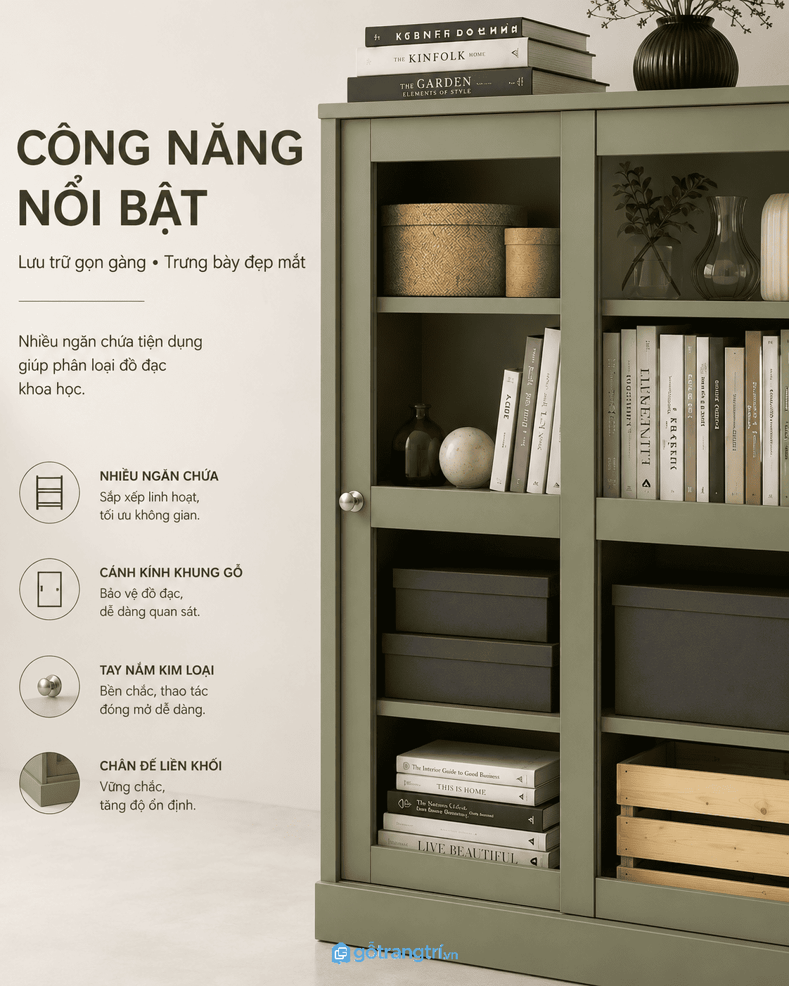 Không gian lưu trữ khoa học và tiện lợi Không gian lưu trữ khoa học và tiện lợi