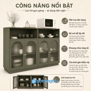 Không gian lưu trữ rộng rãi, sử dụng linh hoạt
