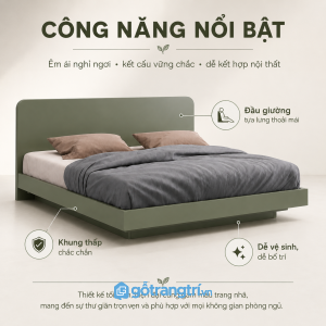 Kích thước rộng rãi mang lại sự thoải mái khi nghỉ ngơi