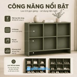 Nhiều ngăn lưu trữ giúp sắp xếp khoa học