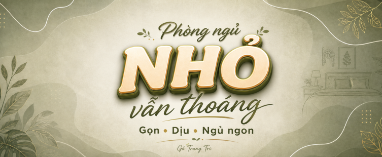 Nội thất phòng ngủ nhỏ: bố trí sao cho gọn, dịu và dễ ngủ?