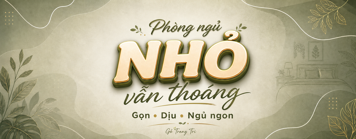 Nội thất phòng ngủ nhỏ: bố trí sao cho gọn, dịu và dễ ngủ?