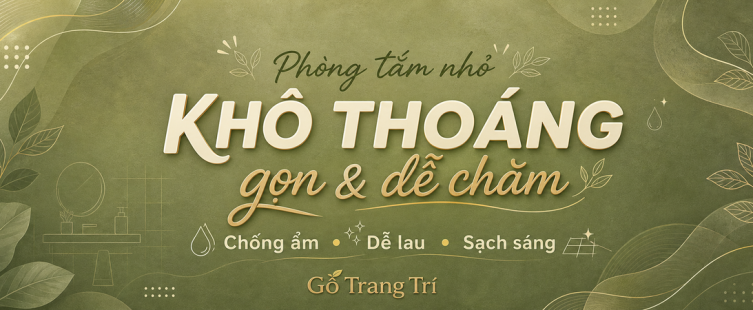 Phòng tắm nhỏ: bố trí sao cho khô thoáng, gọn và dễ chăm?