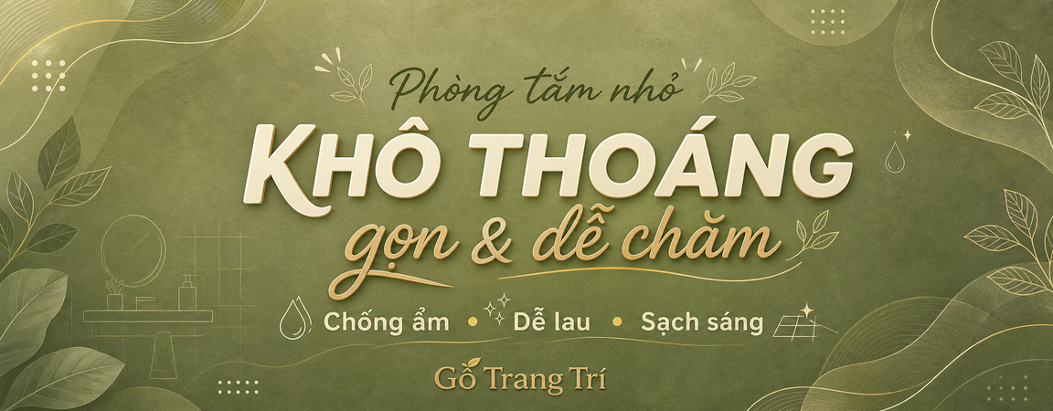 Phòng tắm nhỏ: bố trí sao cho khô thoáng, gọn và dễ chăm?