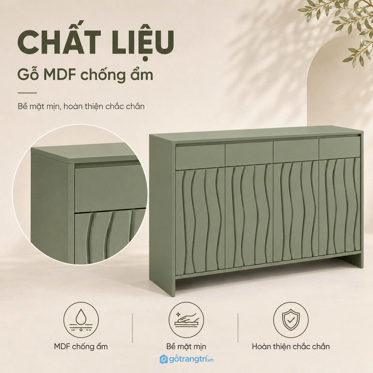 Phù hợp cho nhiều khu vực trong nhà