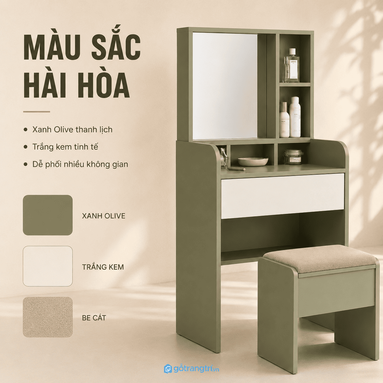 Phù hợp với nhiều không gian phòng ngủ hiện đại Phù hợp với nhiều không gian phòng ngủ hiện đại