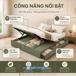 Tăng mạnh khả năng lưu trữ cho phòng ngủ nhỏ