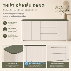 Thiết kế bo cong mềm mại tạo điểm nhấn khác biệt
