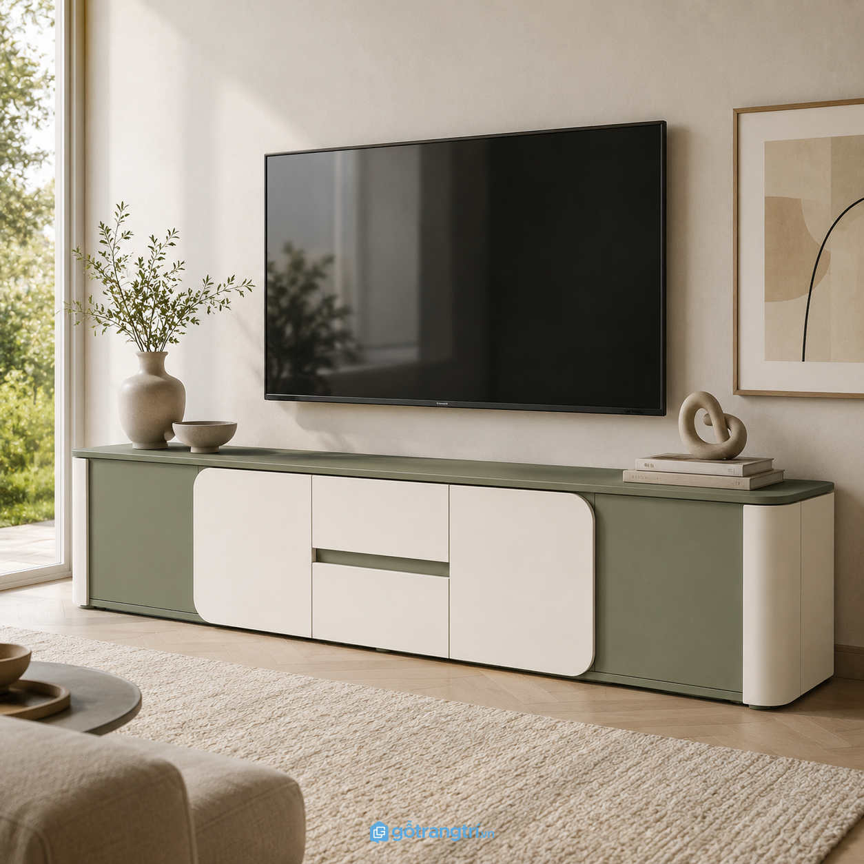 Thiết kế bo cong mềm mại tạo điểm nhấn tinh tế