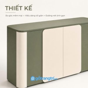 Thiết kế bo góc mềm mại mang lại cảm giác hiện đại