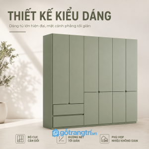 Thiết kế bo góc mềm mại tạo điểm nhấn hiện đại