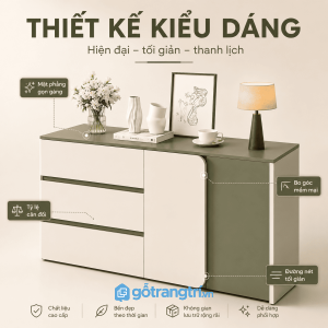 Thiết kế hiện đại, bo cong tinh tế